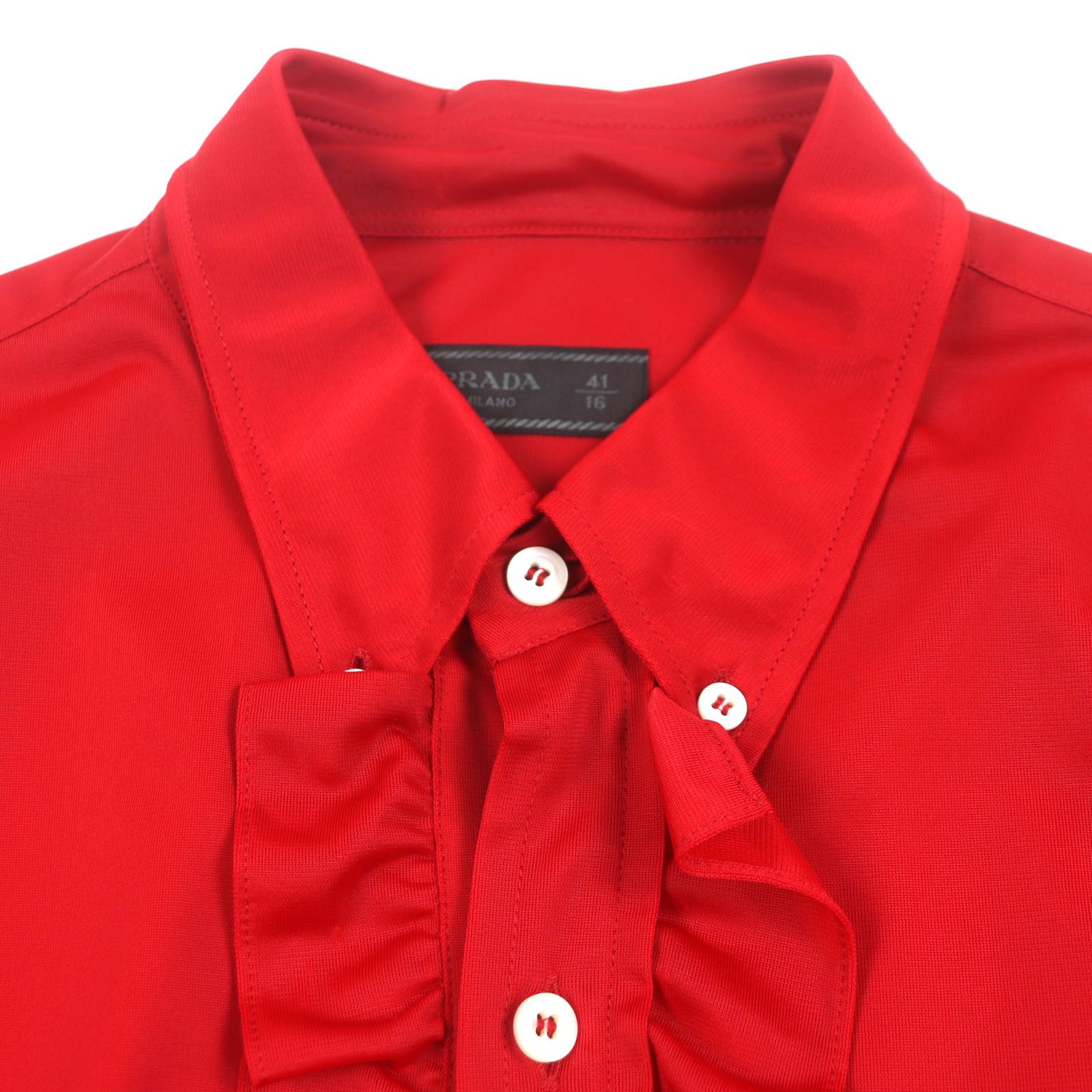 Prada Prada Prada Long Sleeve Shirt Polyamide Shirt Plastic Dress Shirt DUTY FREE for USA Size ONE SIZE - 2 Thumbnail