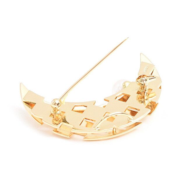 Mikimoto Mikimoto MIKIMOTO 1P Pearl Au750 Brooch Crocodile skin Brooch DUTY FREE for USA Size ONE SIZE - 6 Thumbnail