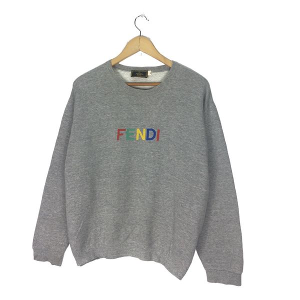 Fendi Vintage FENDI Sweatshirt Crewneck Multicolor Big Logo Size US M / EU 48-50 / 2 - 2 Preview