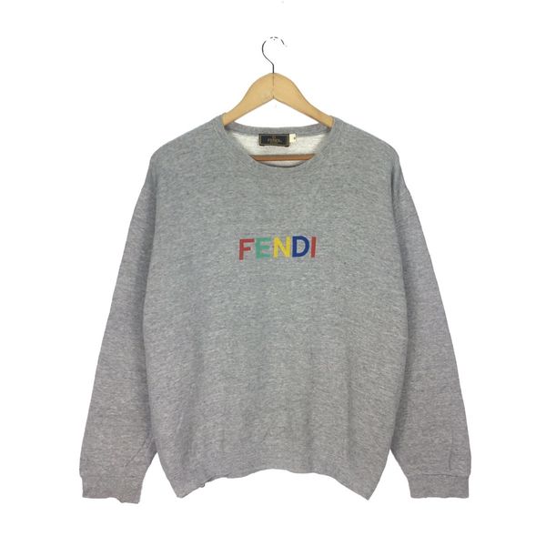 Fendi Vintage FENDI Sweatshirt Crewneck Multicolor Big Logo Size US M / EU 48-50 / 2 - 1 Preview
