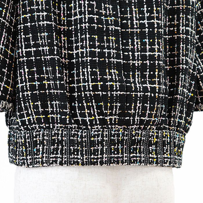 Chanel Chanel Chanel P61326 Tweed Silk Blend Cropped Jacket Cotton Outerwear P61326 DUTY FREE for USA Size ONE SIZE - 7 Thumbnail