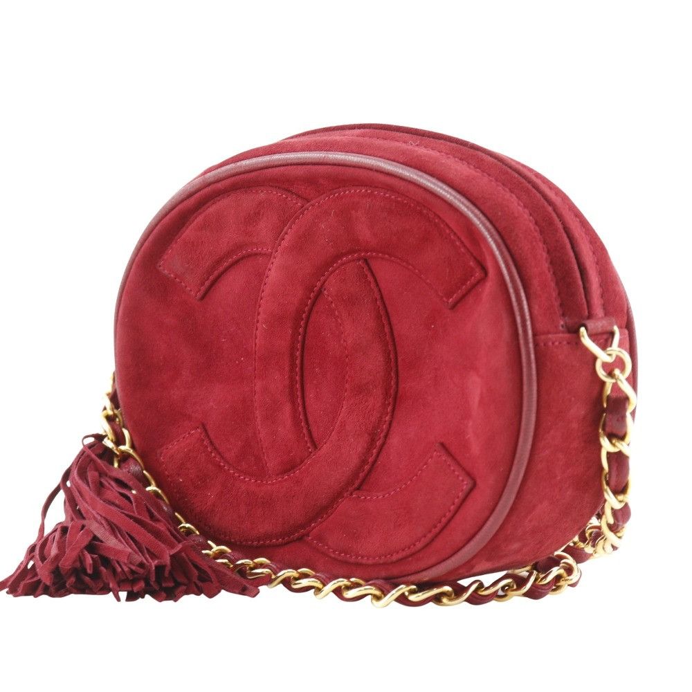 Chanel Chanel Chanel Coco Mark Suede Chain Shoulder Bag Suede Shoulder Bag DUTY FREE for USA Size ONE SIZE - 2 Thumbnail