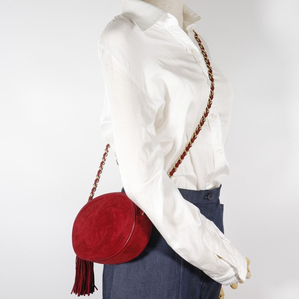 Chanel Chanel Chanel Coco Mark Suede Chain Shoulder Bag Suede Shoulder Bag DUTY FREE for USA Size ONE SIZE - 18 Thumbnail