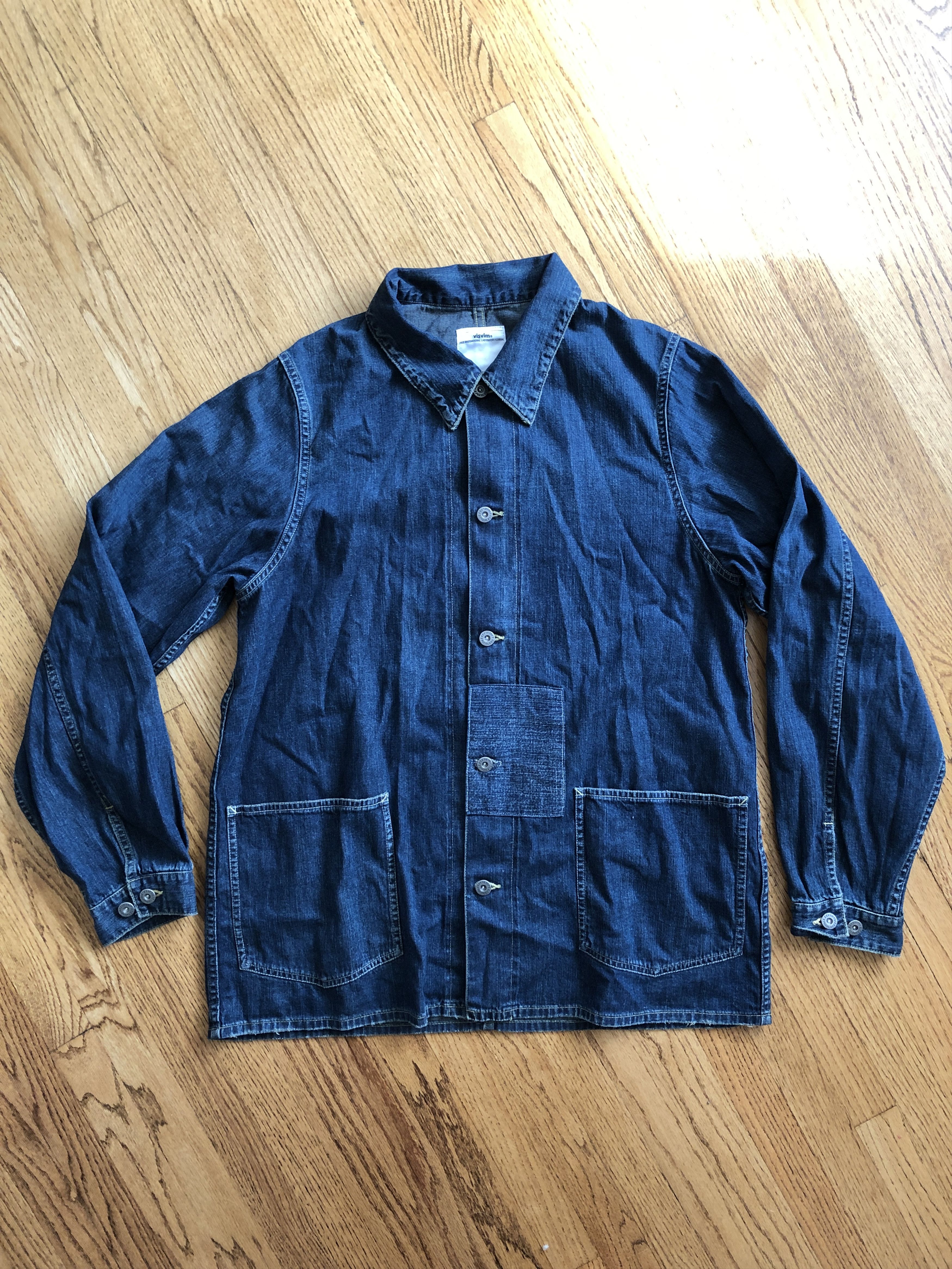 Visvim Damaged indigo social sculpture section gang coverall sz3  