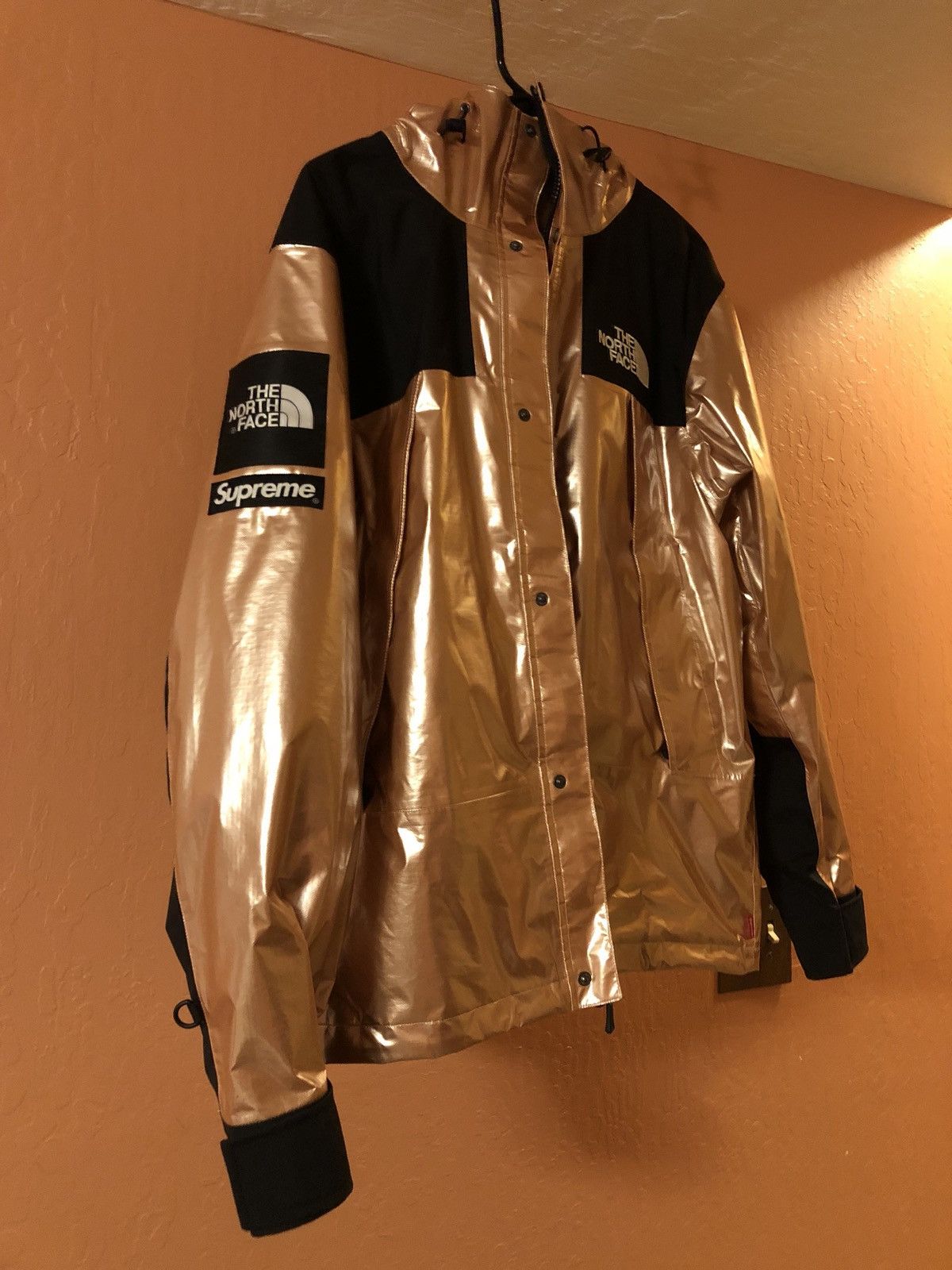 Rose gold supreme north face clearance