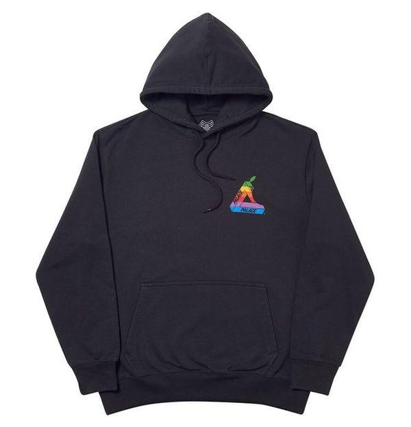 Palace sales rainbow hoodie