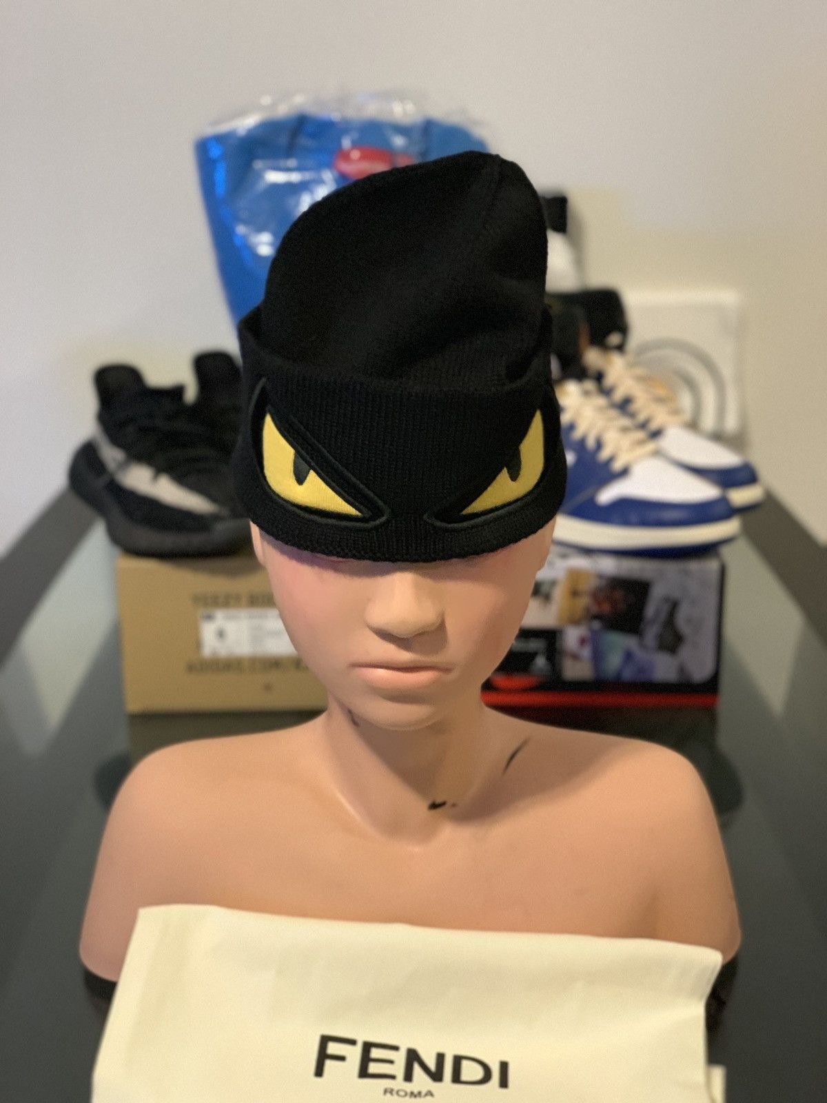 Fendi bag bugs online beanie