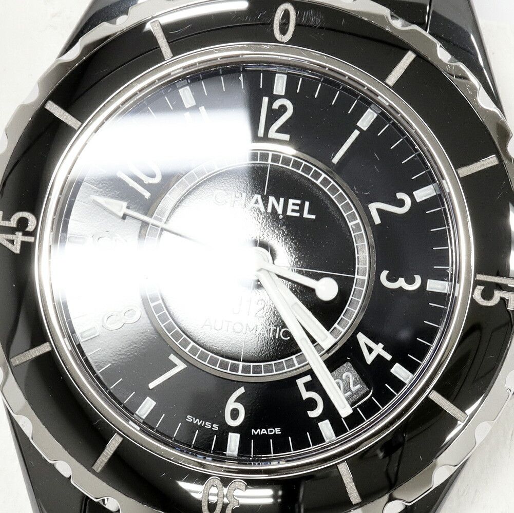 Chanel Chanel Chanel J12 Black Ceramic Ceramic Automatic H0685 DUTY FREE for USA Size ONE SIZE - 5 Thumbnail