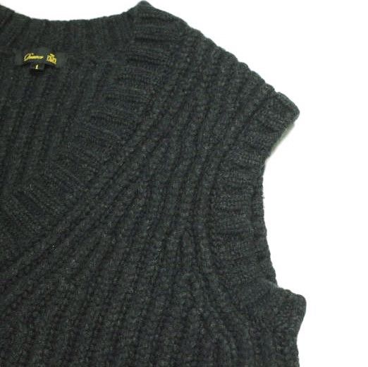 Other Other Drawer 3G Ribbed V-Neck Knit Vest Wool Camel Nylon Pullover Others Tops 6518-105-0496 DUTY FREE for USA Size ONE SIZE - 6 Thumbnail