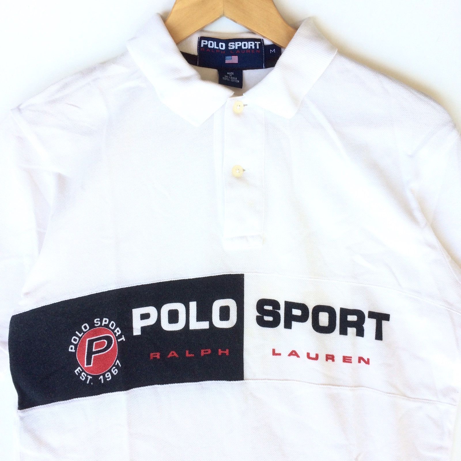 Polo Ralph Lauren Vintage Polo Sport Ralph Lauren Polo Shirt Size US M / EU 48-50 / 2 - 2 Thumbnail