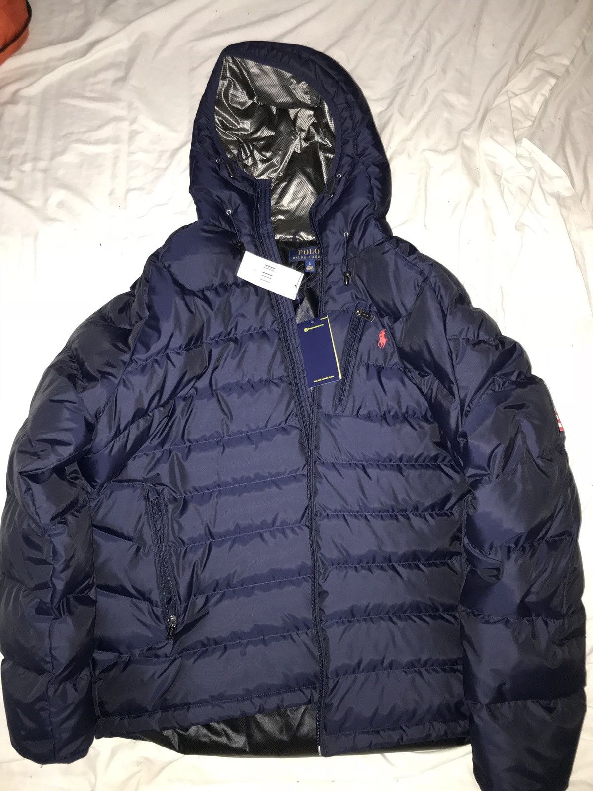 Polo ralph lauren glacier heated down jacket deals