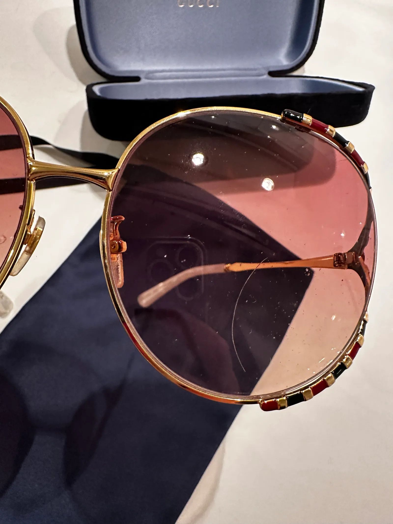 Gucci Gucci Noveltry Sunglasses Size ONE SIZE - 6 Thumbnail
