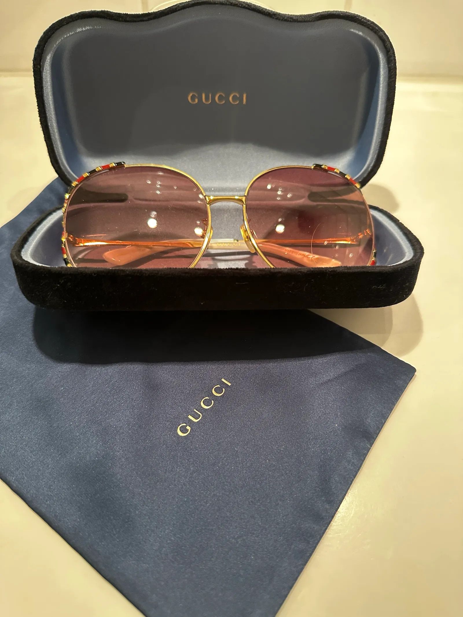 Gucci Gucci Noveltry Sunglasses Size ONE SIZE - 2 Thumbnail