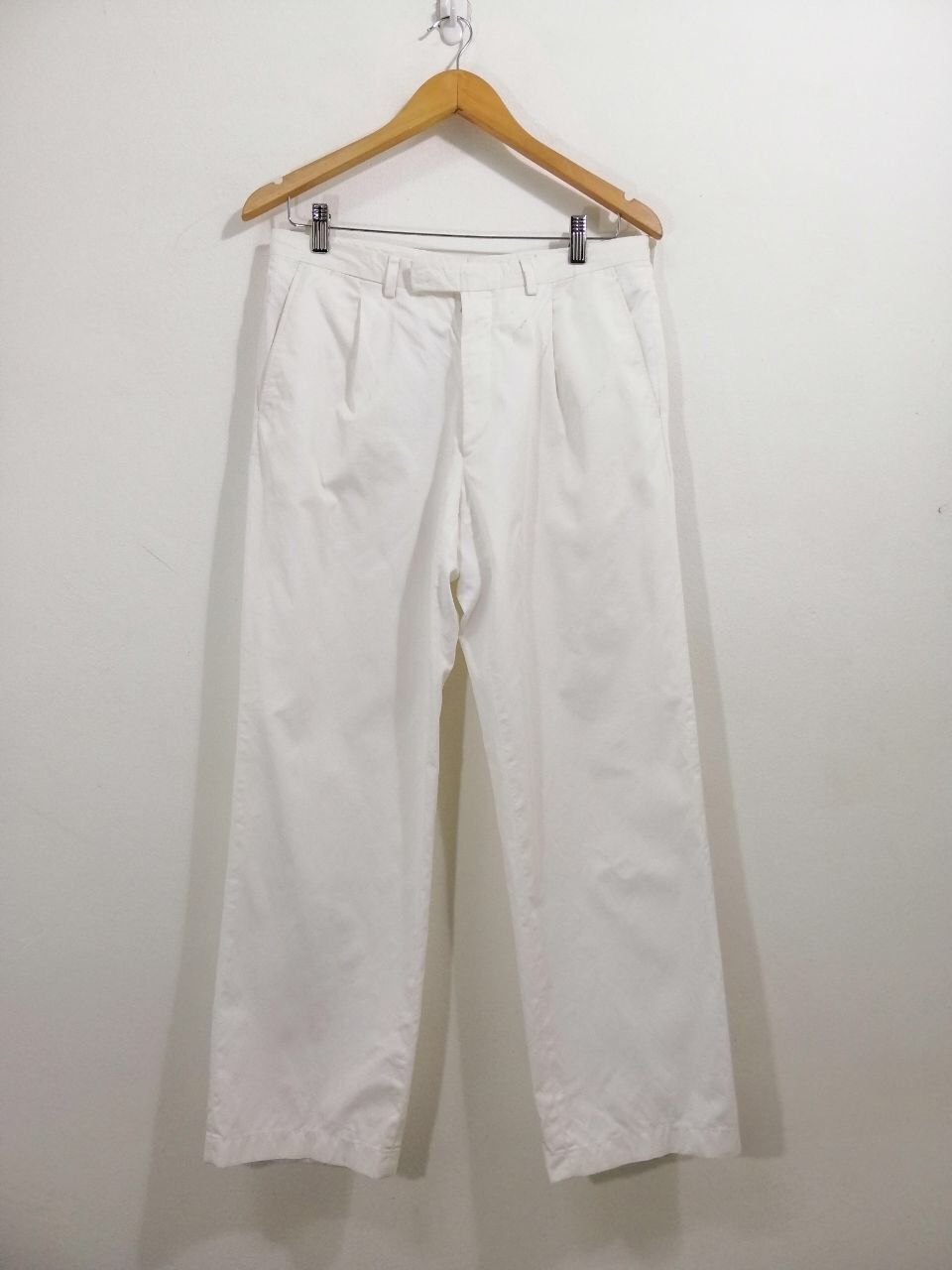 Givenchy Givenchy Paris Trousers Cotton Pants White Color Design 16 Size US 31 - 1 Thumbnail