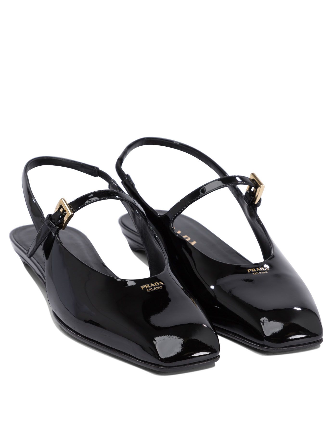 Prada Prada Patent Leather Slingback Ballet Flats IT 39 Women - USA Duties Paid Size US 9 / IT 39 - 2 Thumbnail