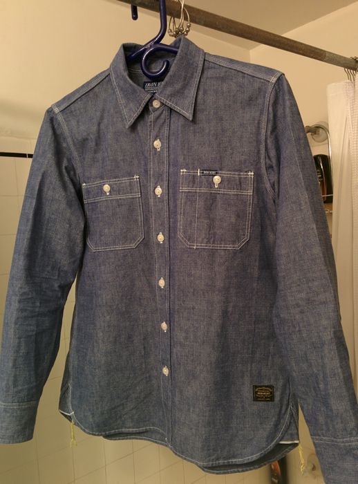 Iron Heart heavy selvage chambray Grailed
