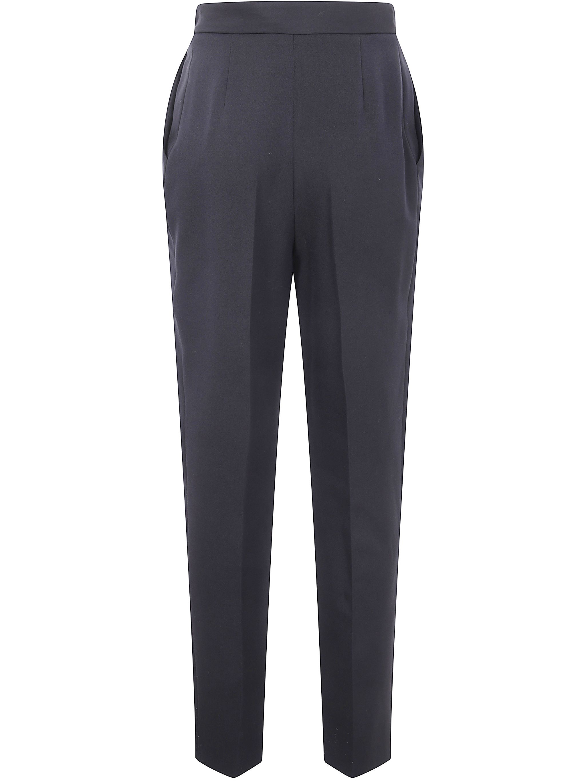 Balmain HIGH WAIST TAILORED GRAIN DE POUDRE PANTS Size 27" / US 4 / IT 40 - 2 Thumbnail