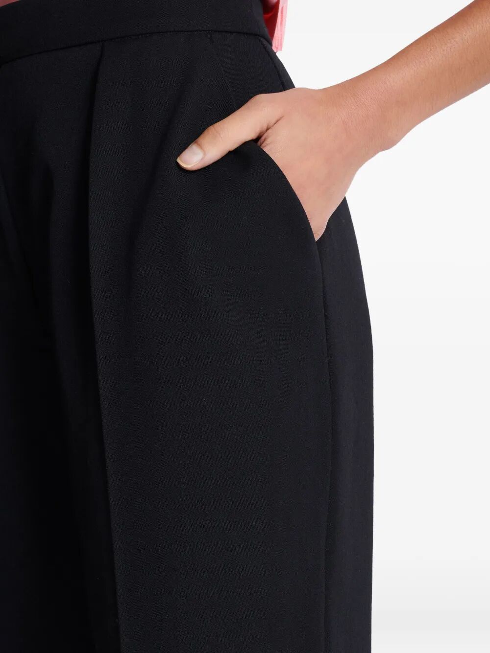 Balmain HIGH WAIST TAILORED GRAIN DE POUDRE PANTS Size 27" / US 4 / IT 40 - 7 Thumbnail