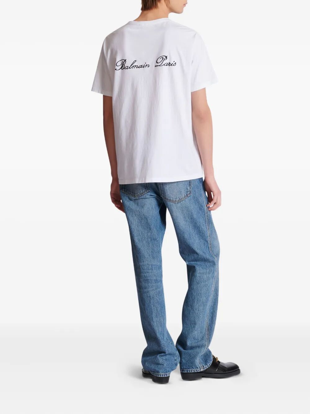 Balmain "BALMAIN SIGNATURE" EMBROIDERED T SHIRT REGULAR FIT Size US M / EU 48-50 / 2 - 6 Thumbnail