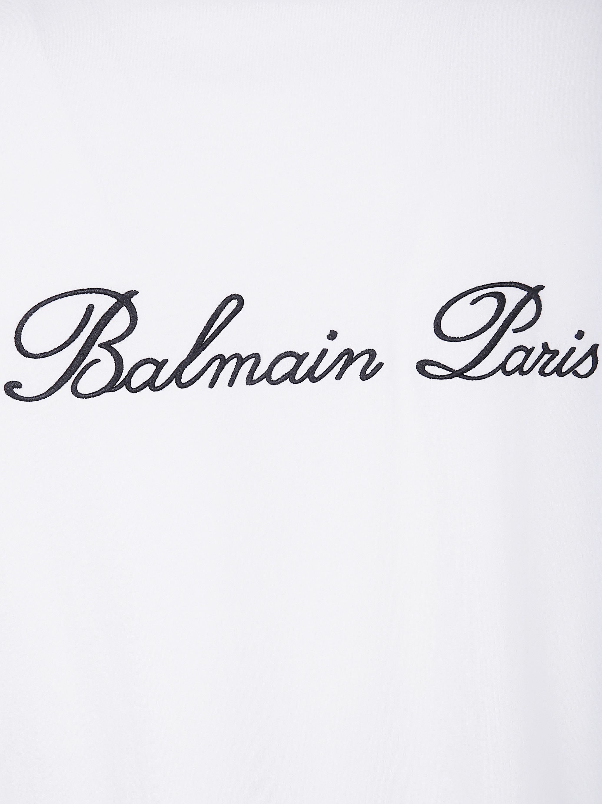 Balmain "BALMAIN SIGNATURE" EMBROIDERED T SHIRT REGULAR FIT Size US XL / EU 56 / 4 - 3 Thumbnail