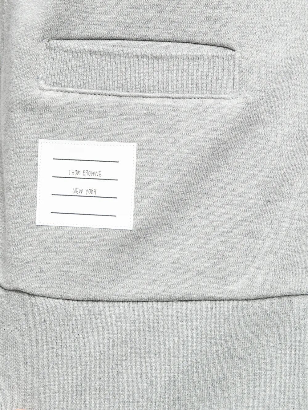 Thom Browne V-NECK CARDIGAN WITH ENGINEERED 4 IN CLASSIC LOOPBACK Size M / US 6-8 / IT 42-44 - 7 Thumbnail