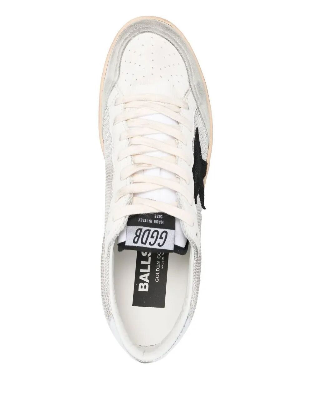 Golden Goose "BALL STAR" NET UPPER SUEDE STAR LAMINATED HEEL CRACK SPUR Size US 9 / EU 42 - 3 Thumbnail
