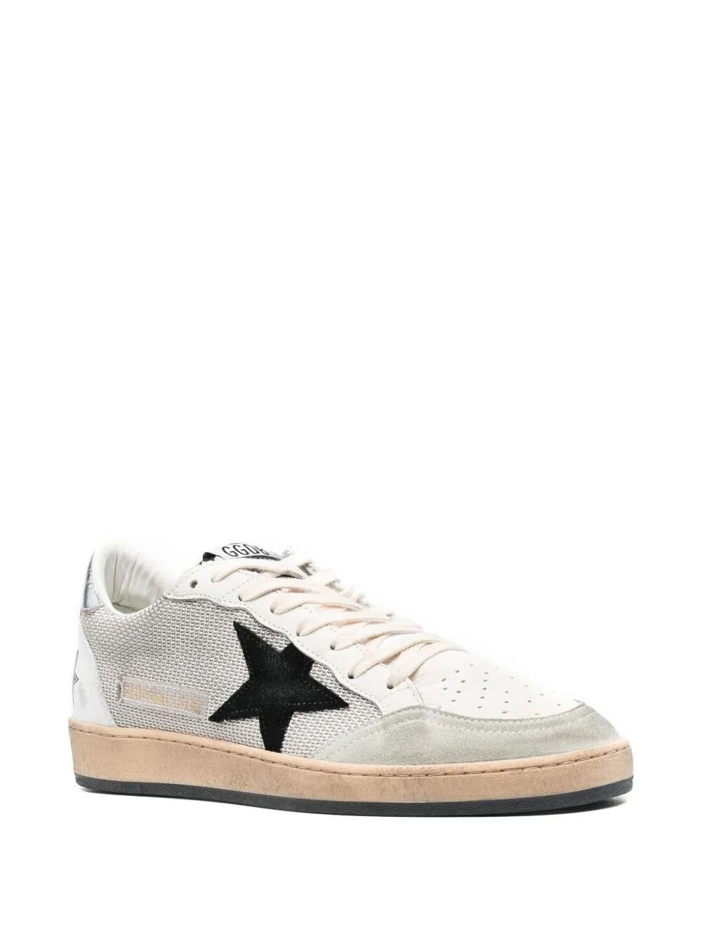Golden Goose "BALL STAR" NET UPPER SUEDE STAR LAMINATED HEEL CRACK SPUR Size US 10 / EU 43 - 4 Thumbnail