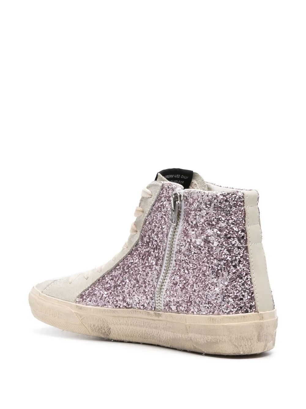 SLIDE GLITTER UPPER SUEDE TOE SHINY LEATHER STAR AND WAVE LEATHER LIST
