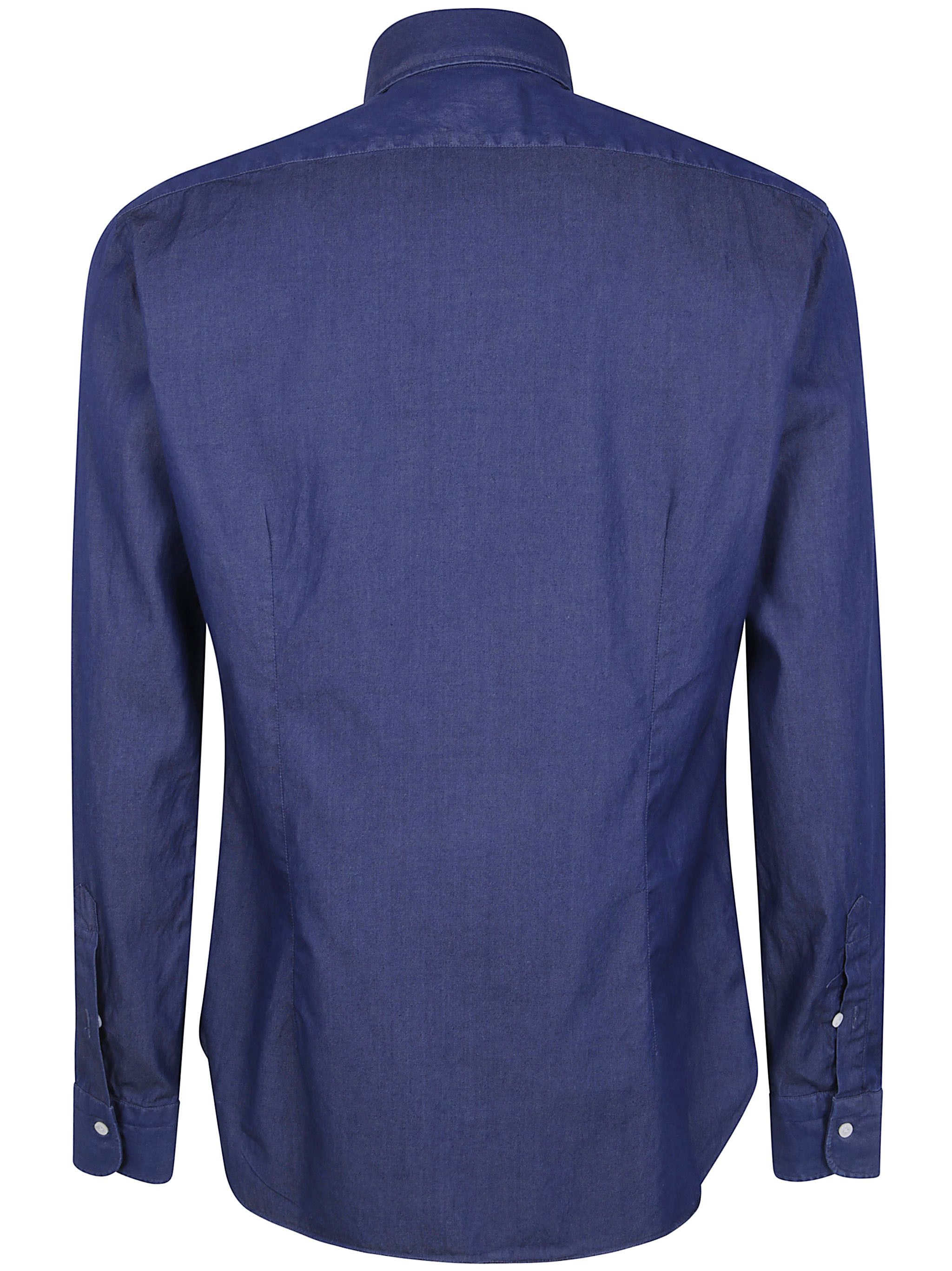 Barba Napoli DARK DENIM SHIRT Size US XXL / EU 58 / 5 - 2 Thumbnail