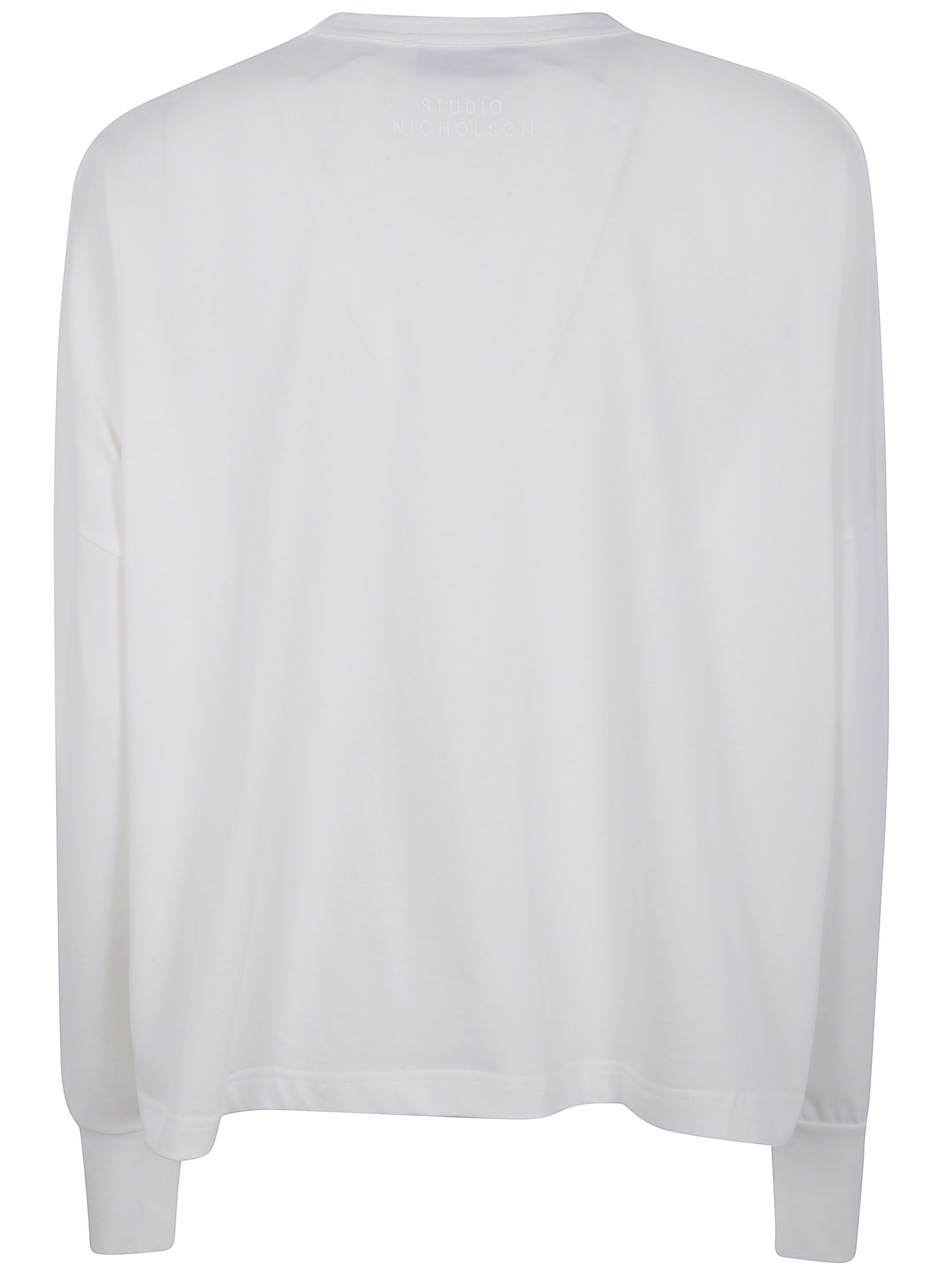 Studio Nicholson JERSEY LONG SLEEVE T-SHIRT Size XS / US 0-2 / IT 36-38 - 7 Thumbnail
