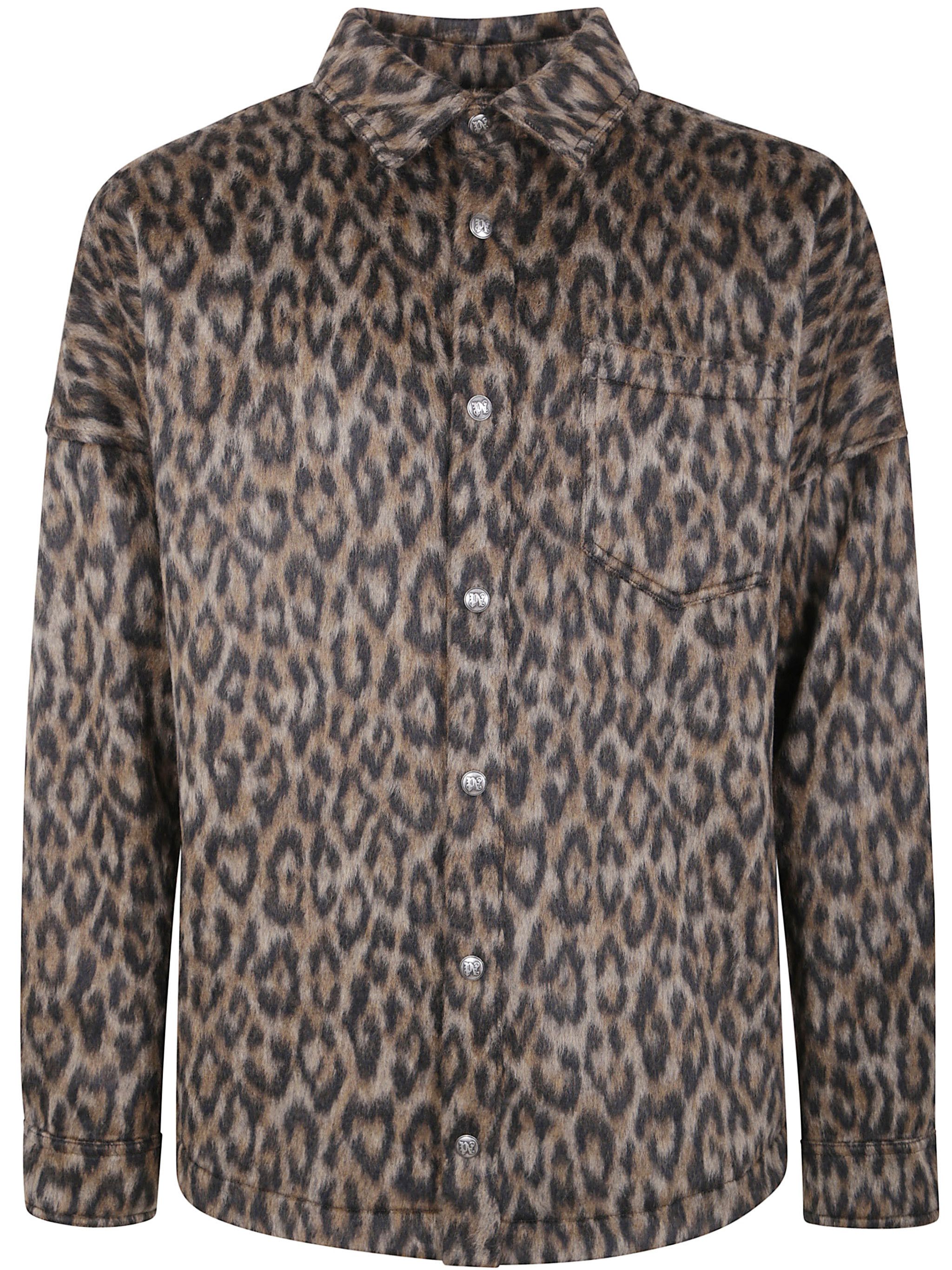 Palm Angels "CLASSIC LOGO ANIMALIER" OVERSHIRT Size US M / EU 48-50 / 2 - 6 Thumbnail