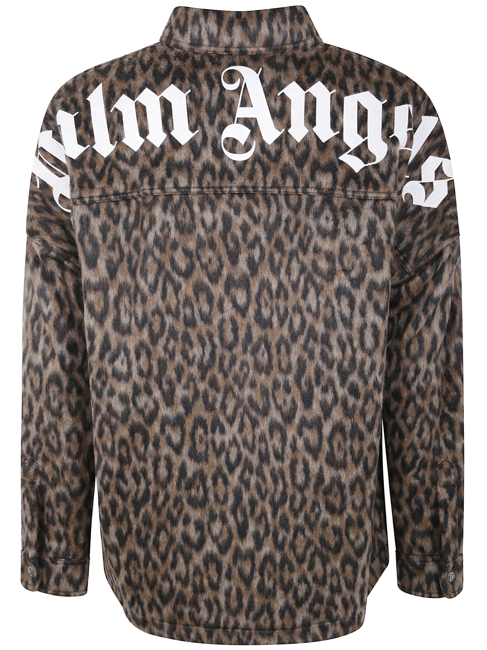 Palm Angels "CLASSIC LOGO ANIMALIER" OVERSHIRT Size US L / EU 52-54 / 3 - 7 Thumbnail
