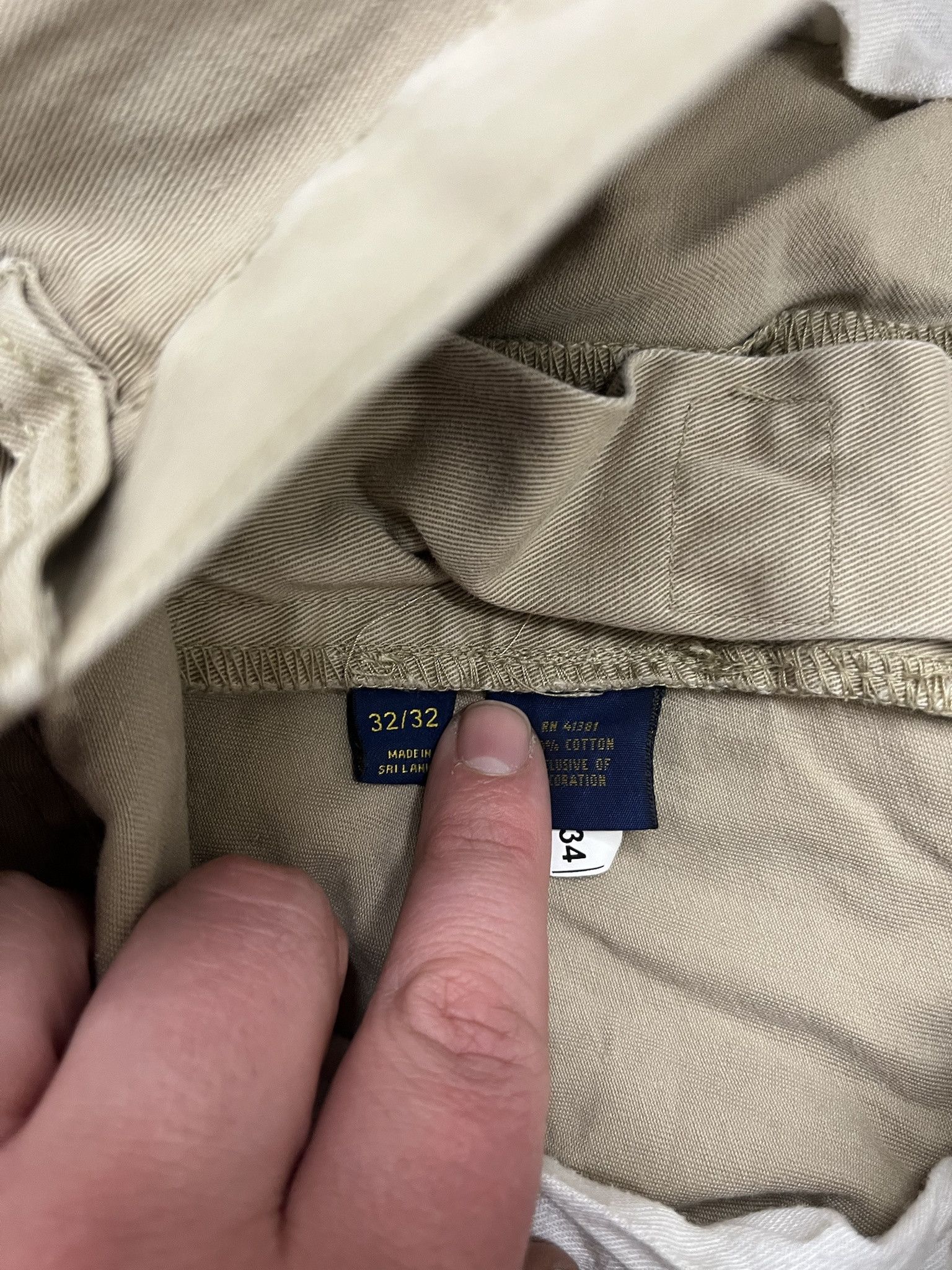 Polo Ralph Lauren × Vintage Vintage Polo Ralph Lauren Tan Chino Pants Size 33x31.5 Size US 33 - 4 Thumbnail