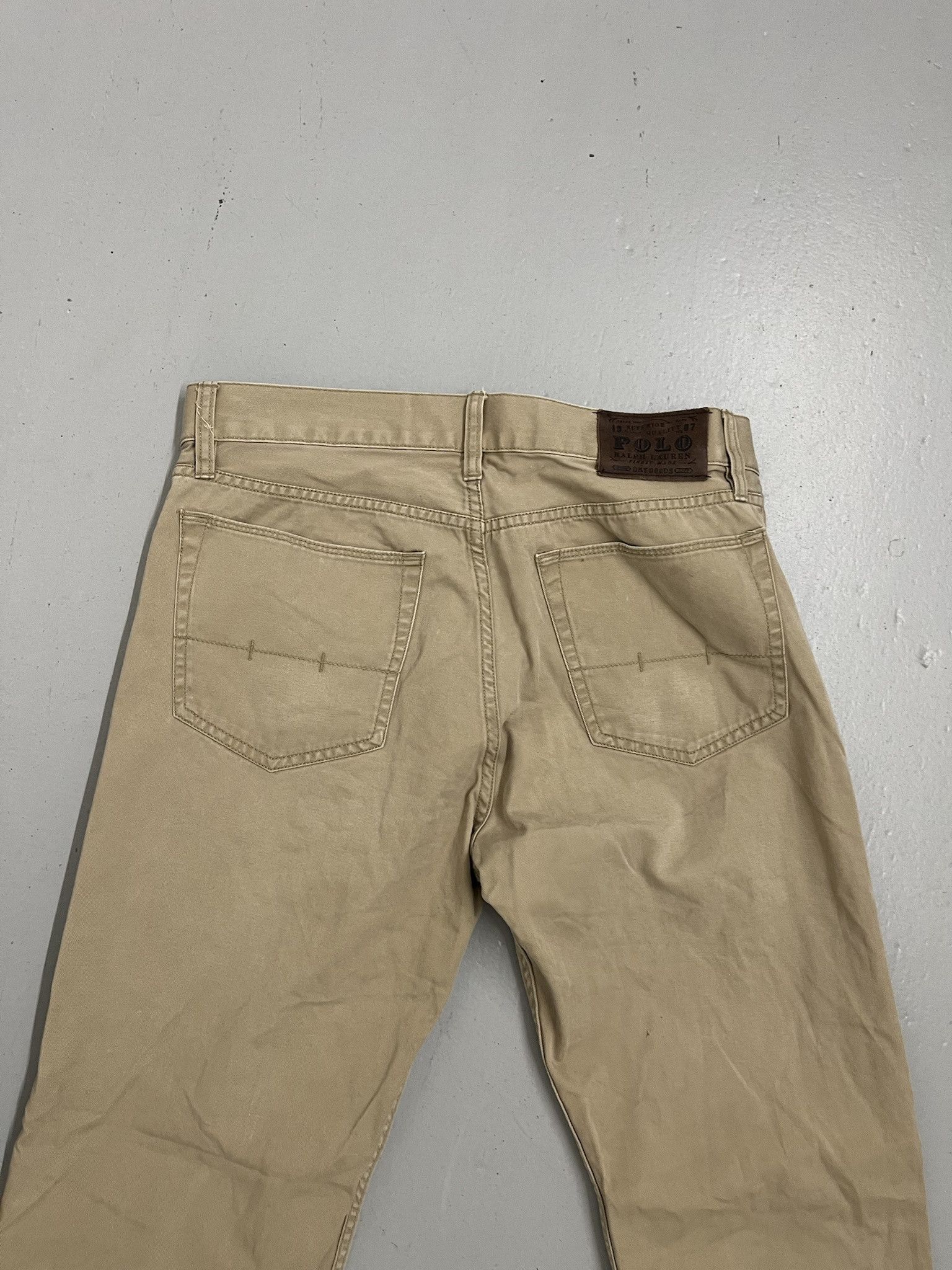 Polo Ralph Lauren × Vintage Vintage Polo Ralph Lauren Tan Chino Pants Size 33x31.5 Size US 33 - 6 Thumbnail