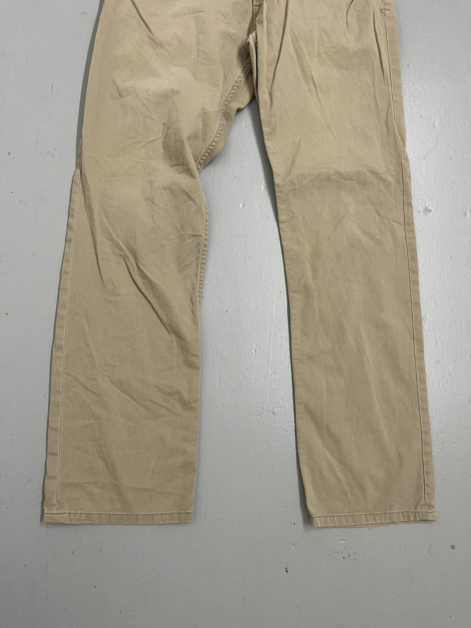 Polo Ralph Lauren × Vintage Vintage Polo Ralph Lauren Tan Chino Pants Size 33x31.5 Size US 33 - 3 Thumbnail
