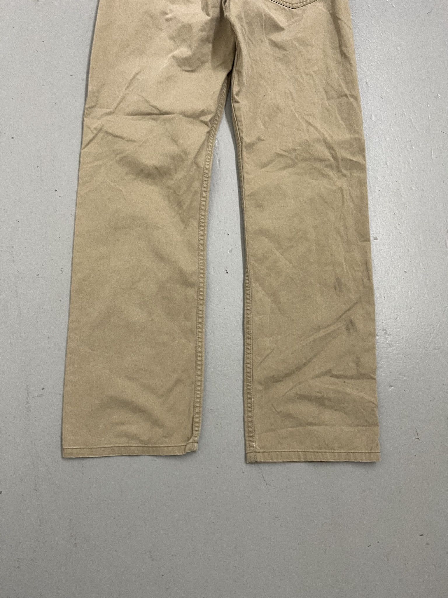 Polo Ralph Lauren × Vintage Vintage Polo Ralph Lauren Tan Chino Pants Size 33x31.5 Size US 33 - 7 Thumbnail