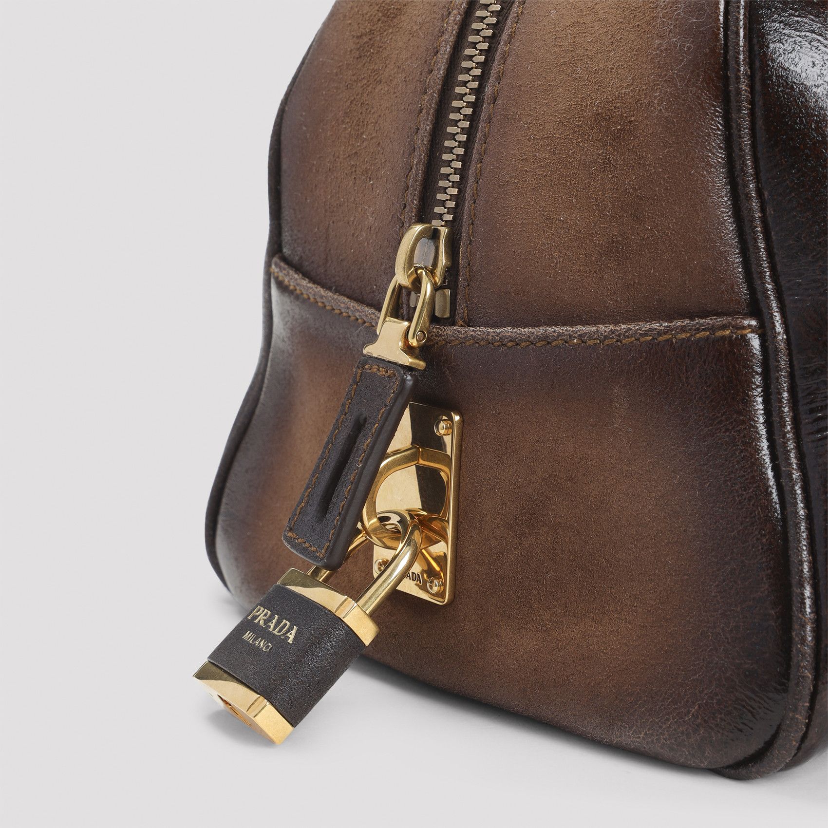 Prada Prada Calf Leather Handbag Size ONE SIZE - 3 Thumbnail