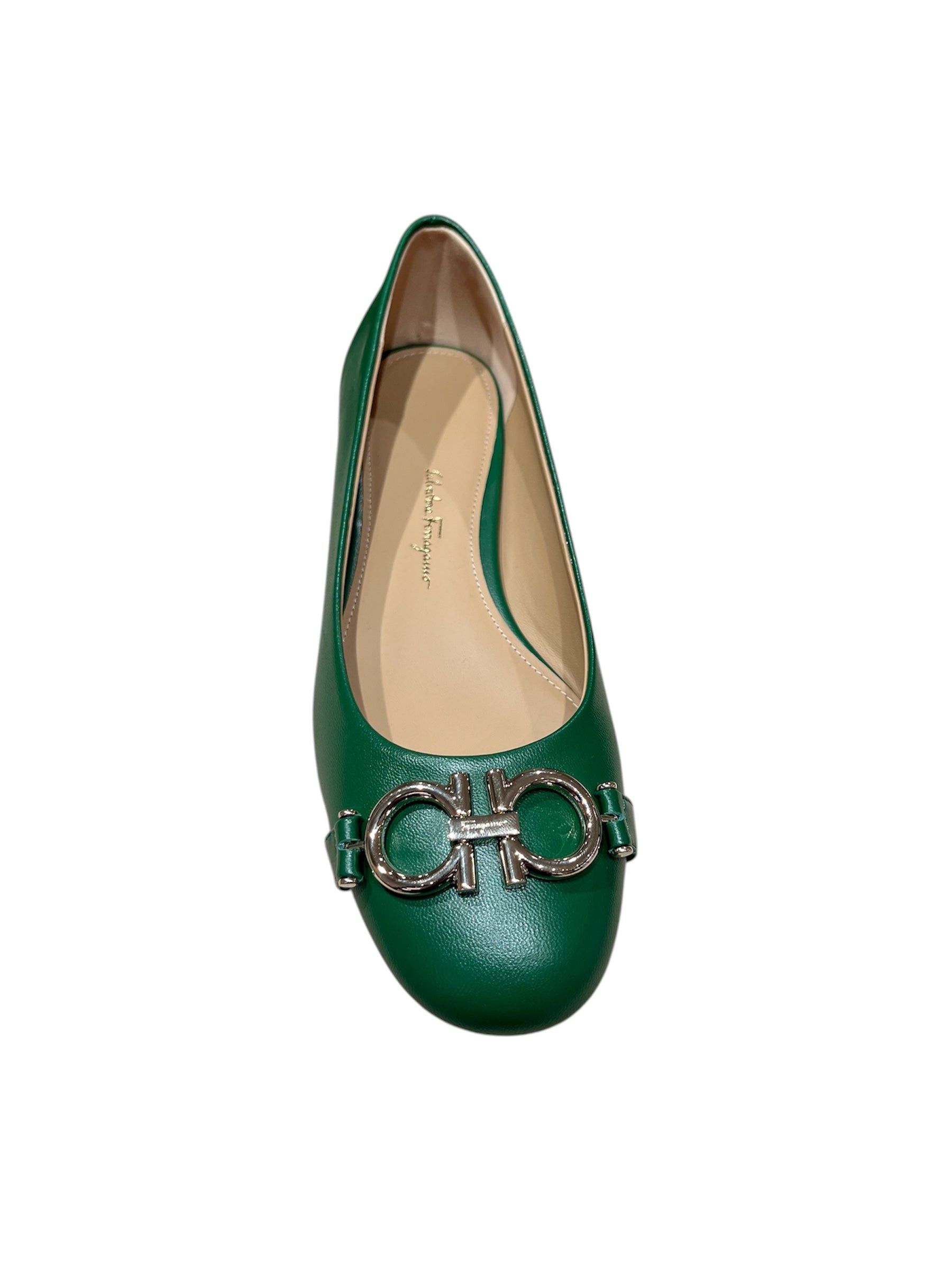 Salvatore Ferragamo Ferragamo Logo Garda Pumps SIZE 8.5 Size ONE SIZE - 3 Thumbnail