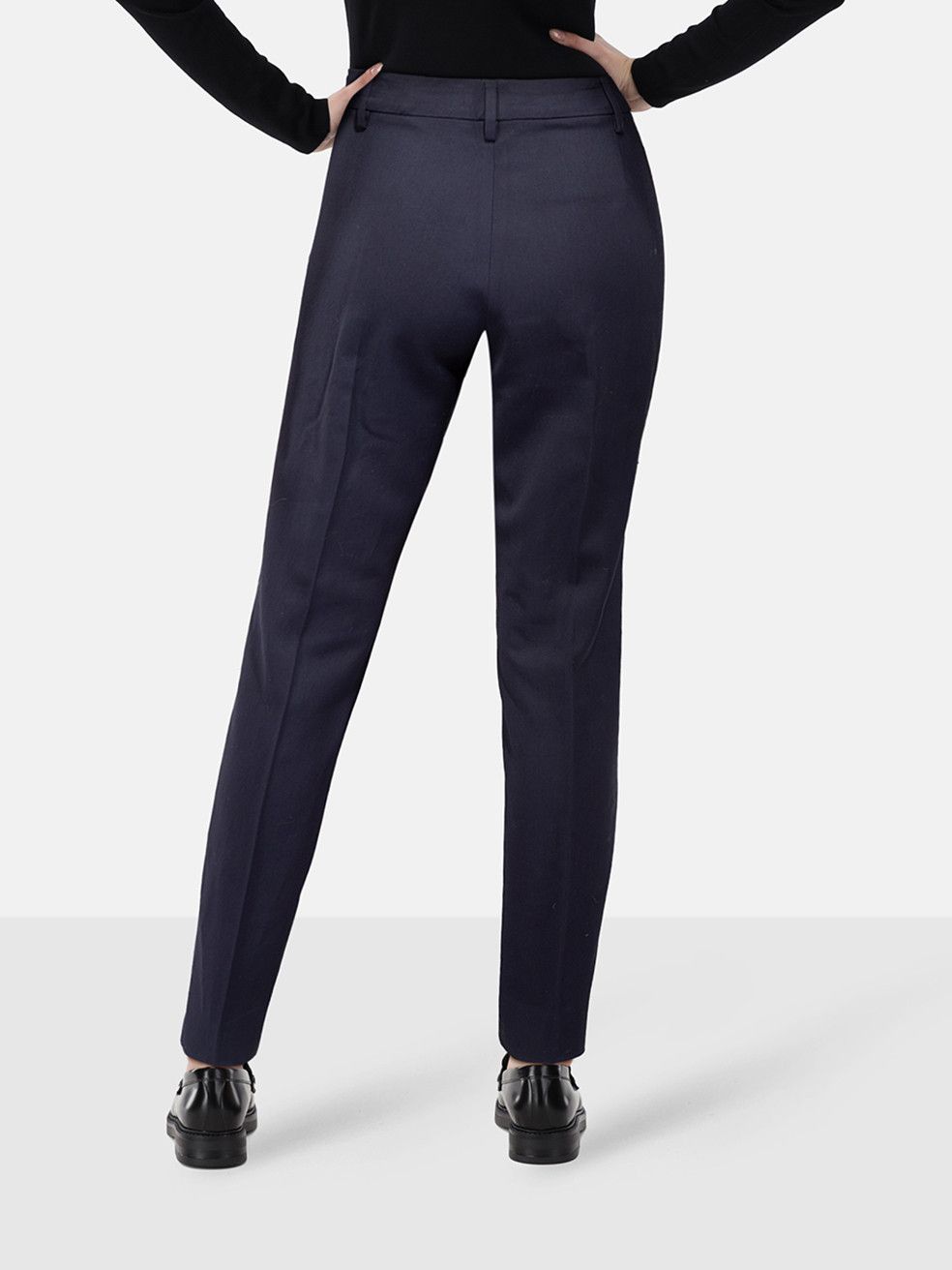 Etro Navy Slim Fit Mid Rise Trousers Size 30" / US 8 / IT 44 - 2 Thumbnail