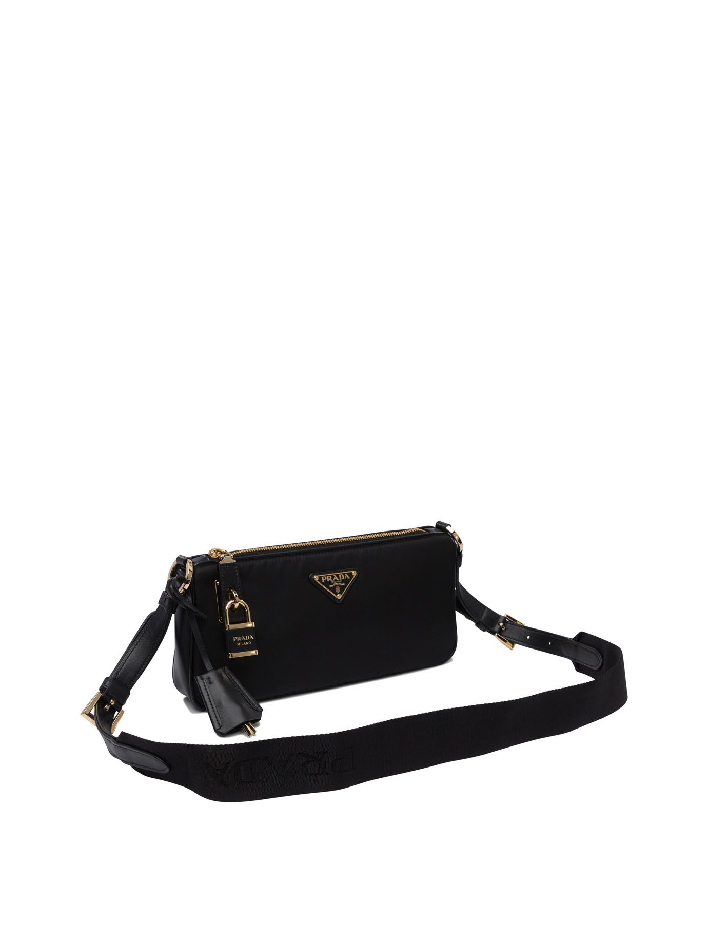 Prada Prada Re-Nylon And Leather Small Shoulder Bag tag size U Women - USA Duties Paid Size ONE SIZE - 2 Thumbnail
