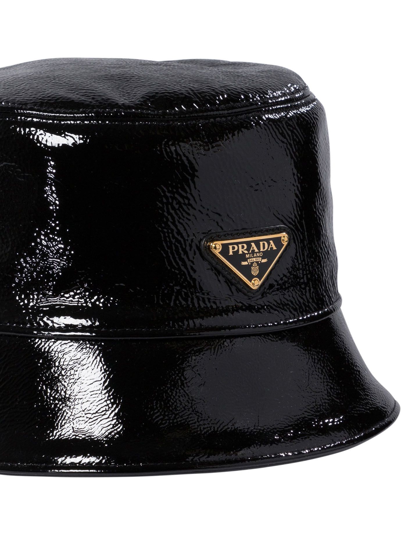 Prada Prada Naplak Patent Leather Bucket Hat tag size S Women - USA Duties Paid Size ONE SIZE - 4 Thumbnail