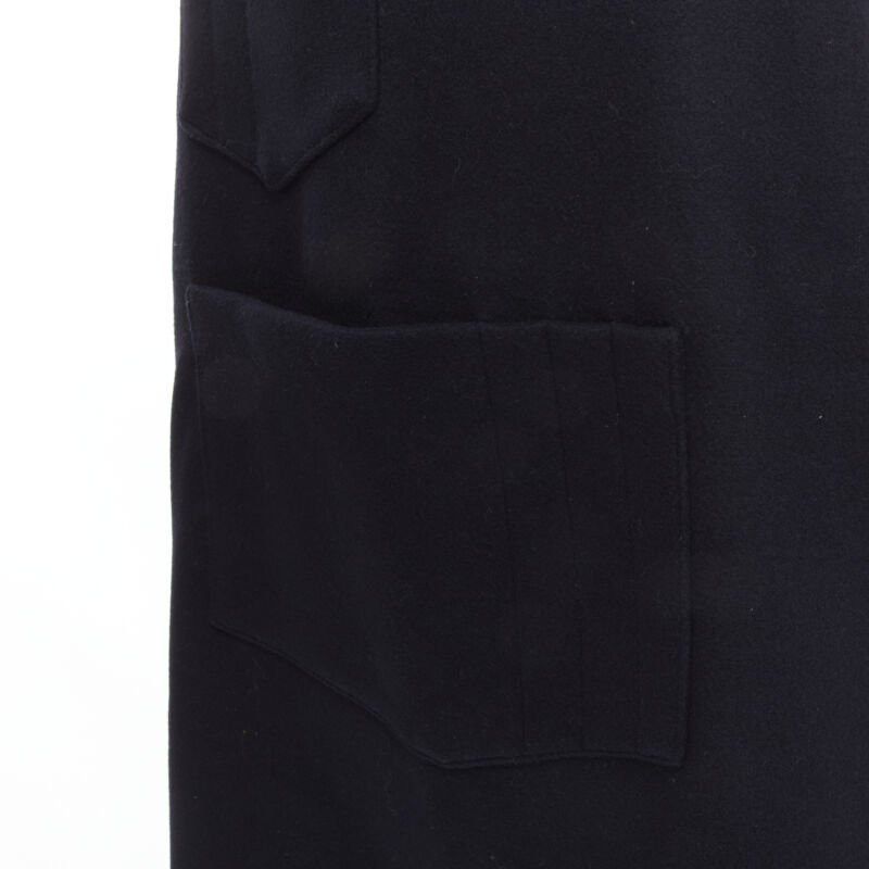 Balenciaga BALENCIAGA Runway black wool leather strap buckle apron dungaree Size M / US 6-8 / IT 42-44 - 9 Thumbnail