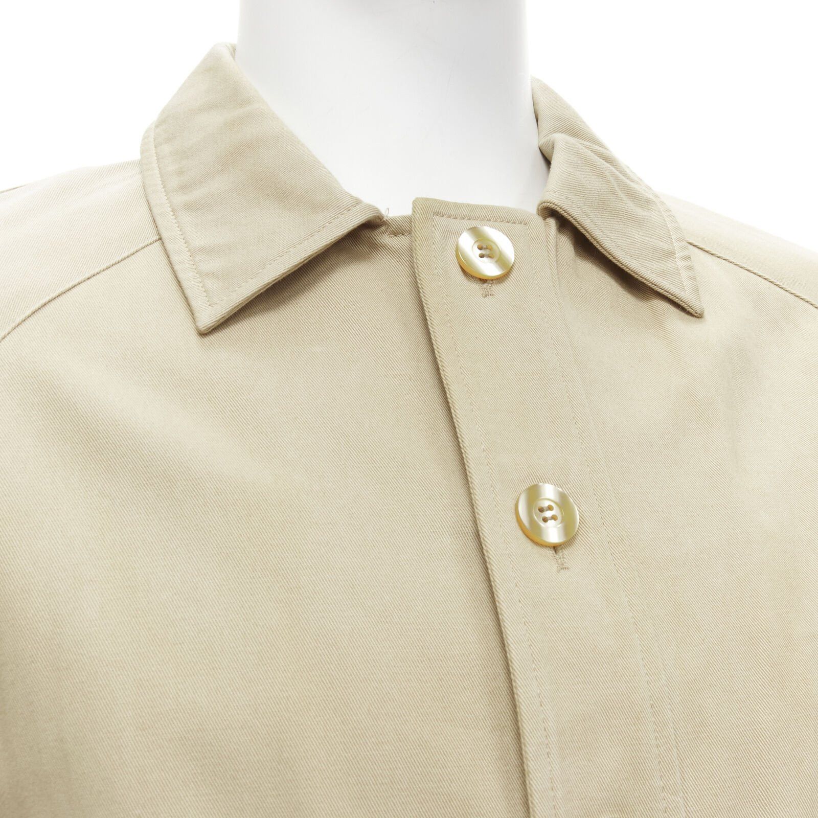 A.P.C. APC beige classic raglan sleeves flap pocket bomber jacket XS Size US XS / EU 42 / 0 - 8 Thumbnail