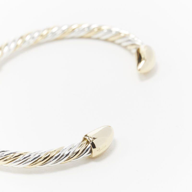 Bvlgari vintage BVLGARI JEWELLERY 18k yellow white gold twist bangle cuff bracelet Size ONE SIZE - 7 Thumbnail