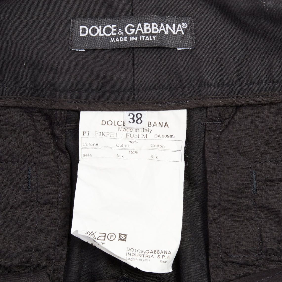 Dolce & Gabbana DOLCE GABBANA black cotton silk DG charm cuffed bermuda shorts IT38 XS Size 26" / US 2 / IT 38 - 8 Thumbnail
