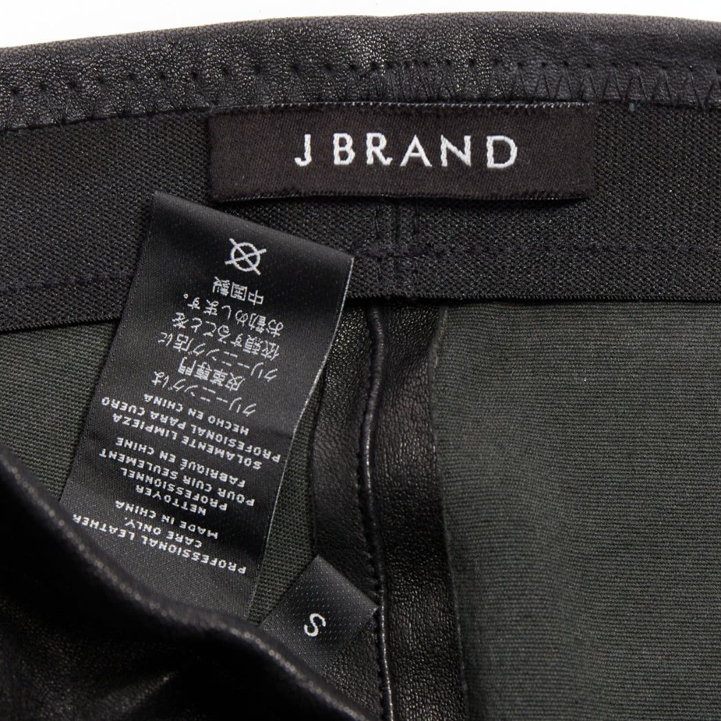 J Brand J BRAND black lambskin leather panelled legging pants S Size 27" / US 4 / IT 40 - 8 Thumbnail