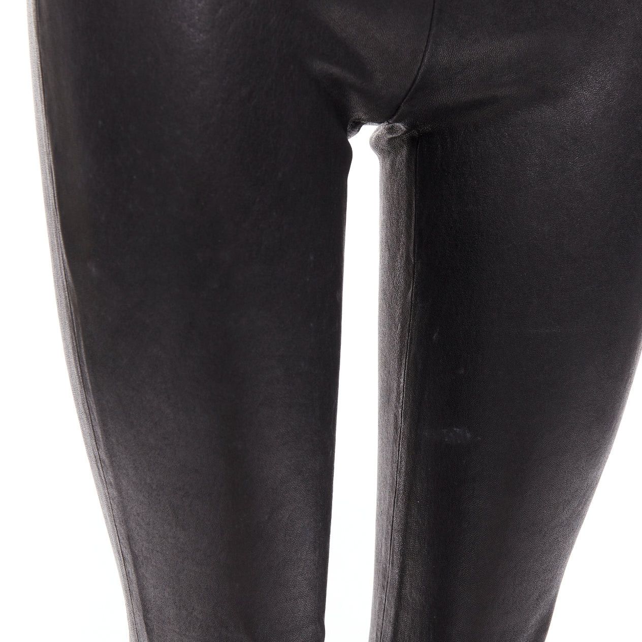 J Brand J BRAND black lambskin leather panelled legging pants S Size 27" / US 4 / IT 40 - 7 Thumbnail
