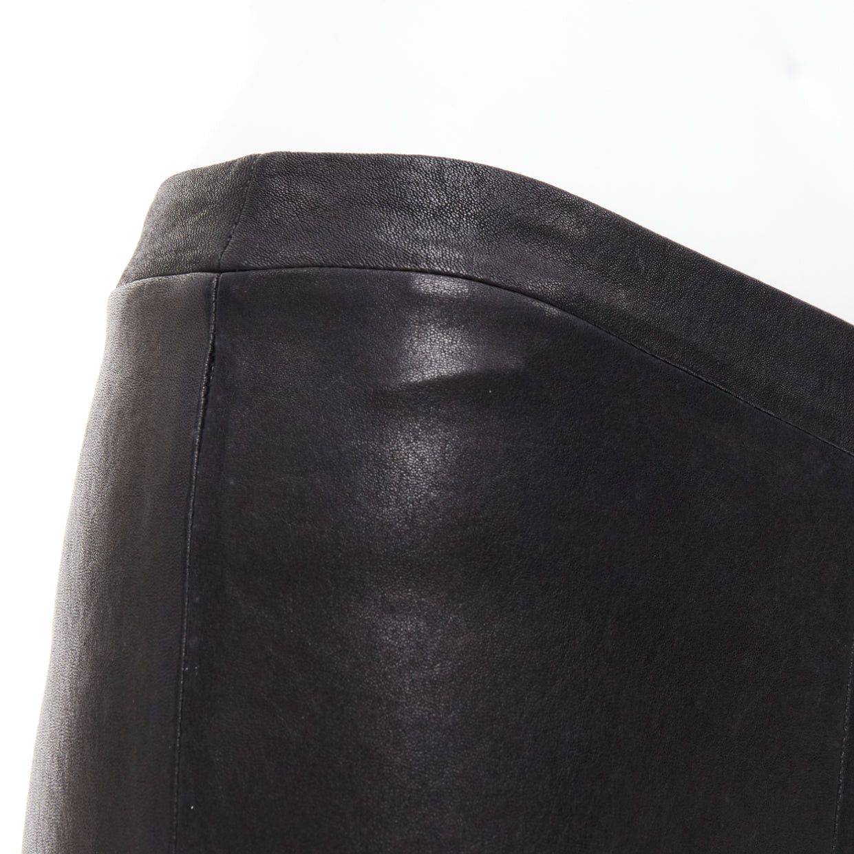 J Brand J BRAND black lambskin leather panelled legging pants S Size 27" / US 4 / IT 40 - 2 Thumbnail