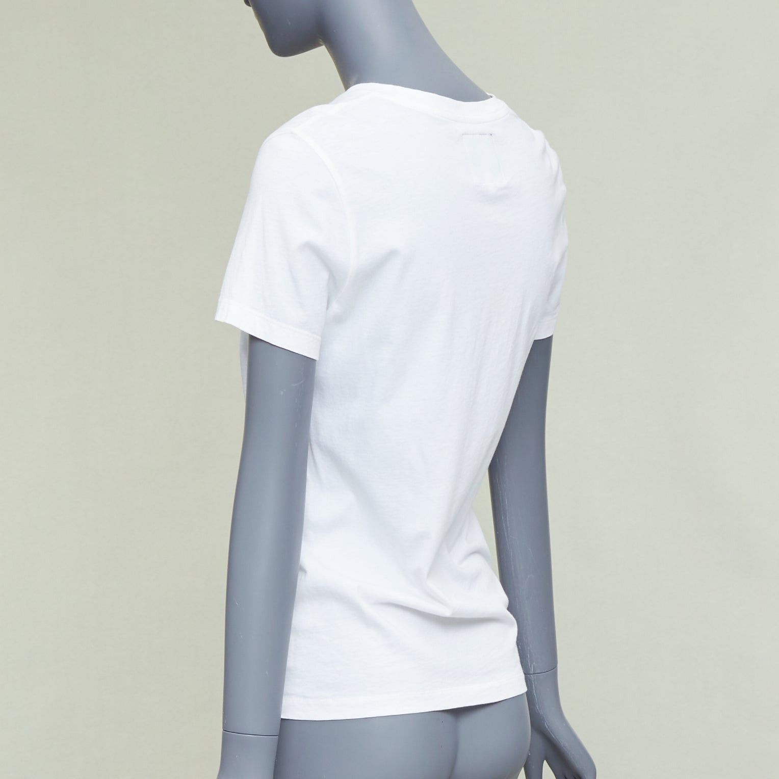 Kenzo KENZO Jungle white cotton grey tiger felt print fitted crew tshirt S Size S / US 4 / IT 40 - 6 Thumbnail