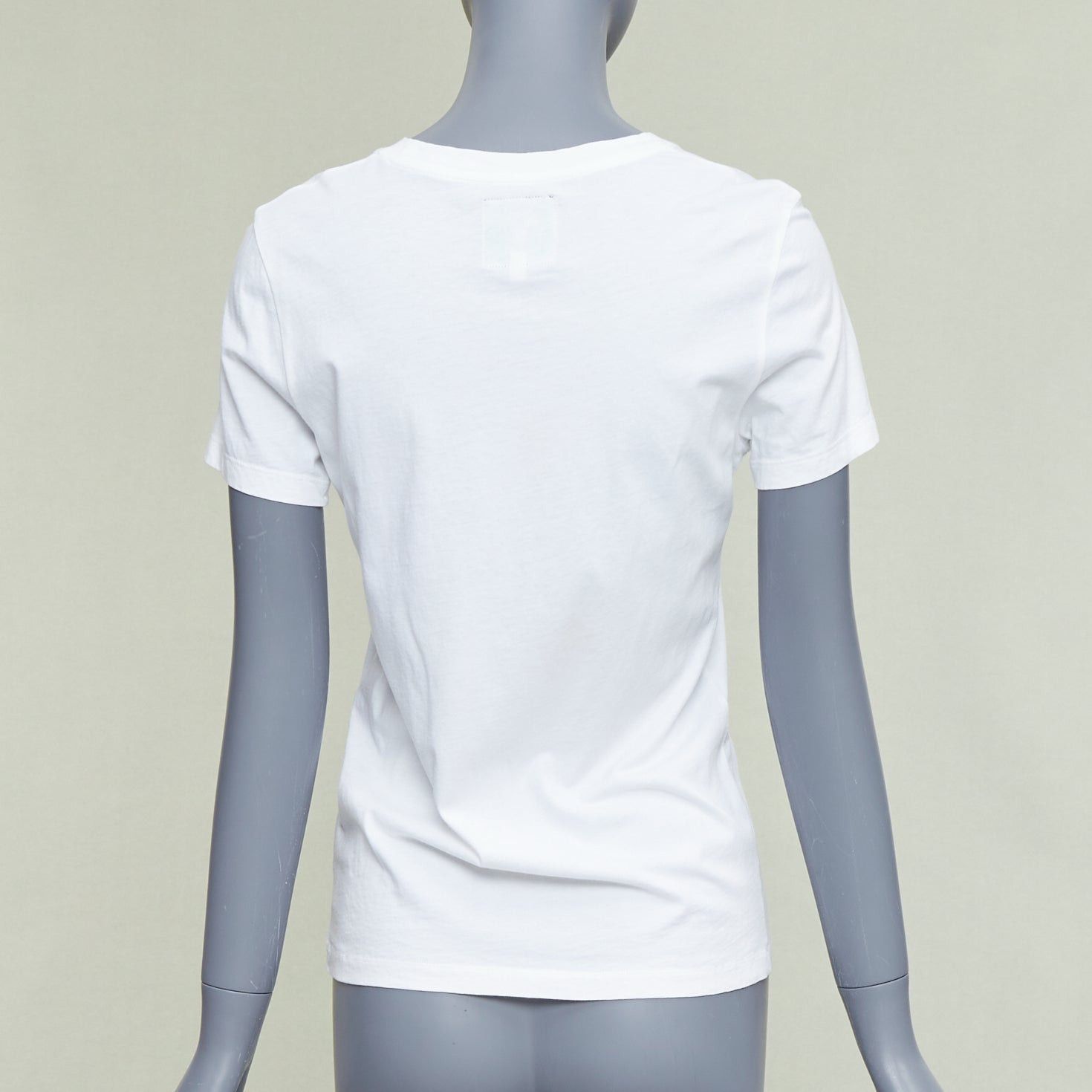 Kenzo KENZO Jungle white cotton grey tiger felt print fitted crew tshirt S Size S / US 4 / IT 40 - 5 Thumbnail